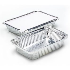 BANDEJA ALUMINIO CON TAPA 1100ml