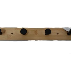 PERCHERO PARA PARED 4 GANCHOS BAMBOO