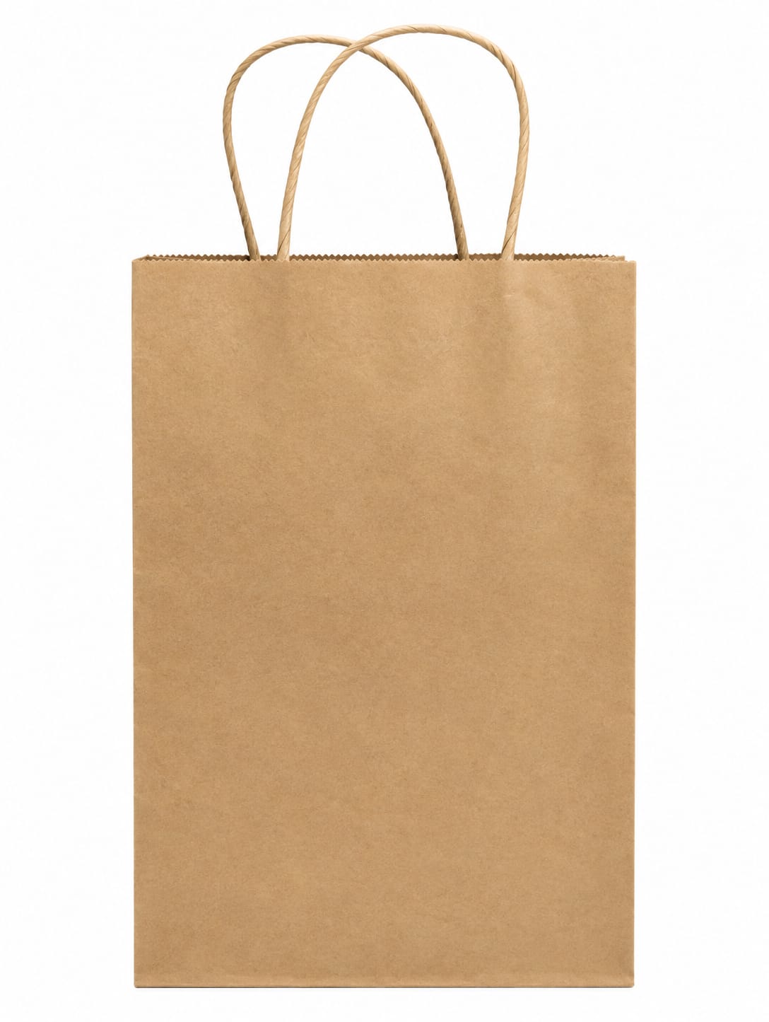 BOLSA DE PAPEL KRAFT CON ASA MEDIANA